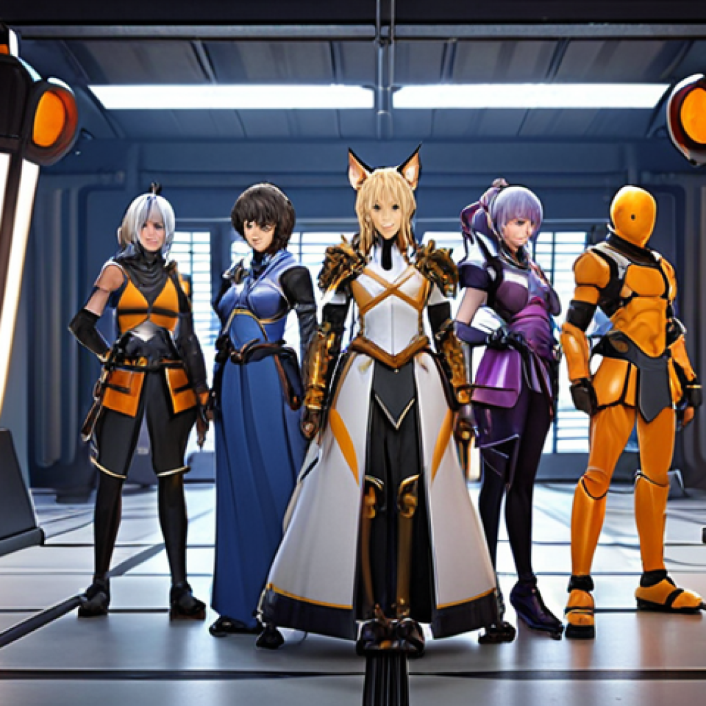 **

"A team of Honkai: Star Rail characters (Bailu, Gepard, Seele, Bronya) preparing for a co-op battle. Focus on teamwork and character roles. Add visual elements that showcase their equipment – Relics, Light Cones. The background could be a training area or a preparation room."

**